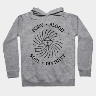 Body, Blood, Soul, Divinity — Catholic Divine Mercy Hoodie